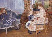 Pierre-Auguste Renoir Children-s Afternoon at Wargemont china oil painting reproduction